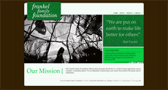 Desktop Screenshot of frankelfamilyfoundation.org